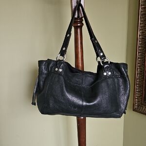 Lucky Brand Black Leather Shoulder Bag